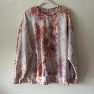 Oversized Urban Outfitters Tie-Dye Sweatshirt – Cozy Vintage-Inspired Pullover